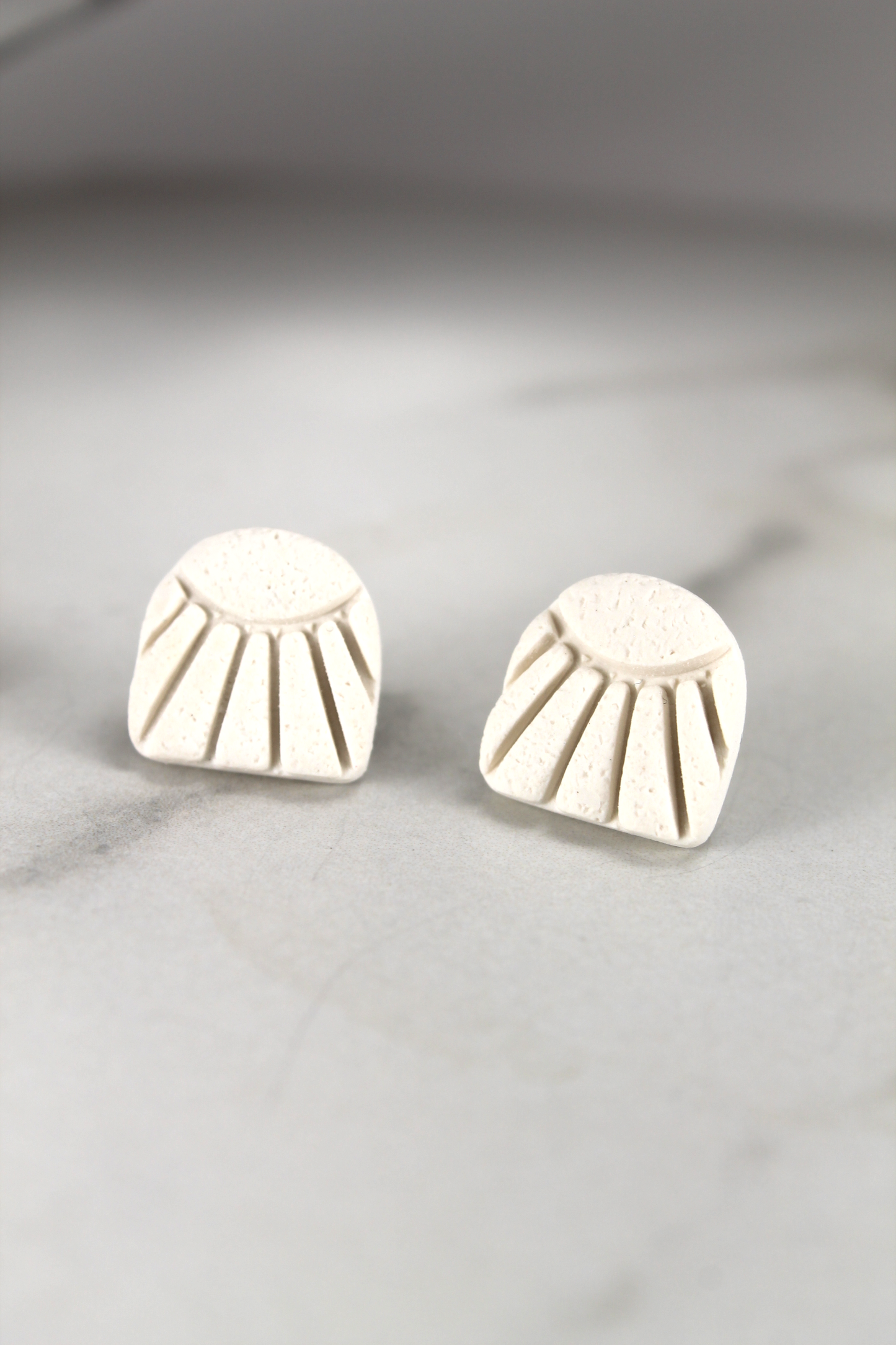 Cream Rays Studs