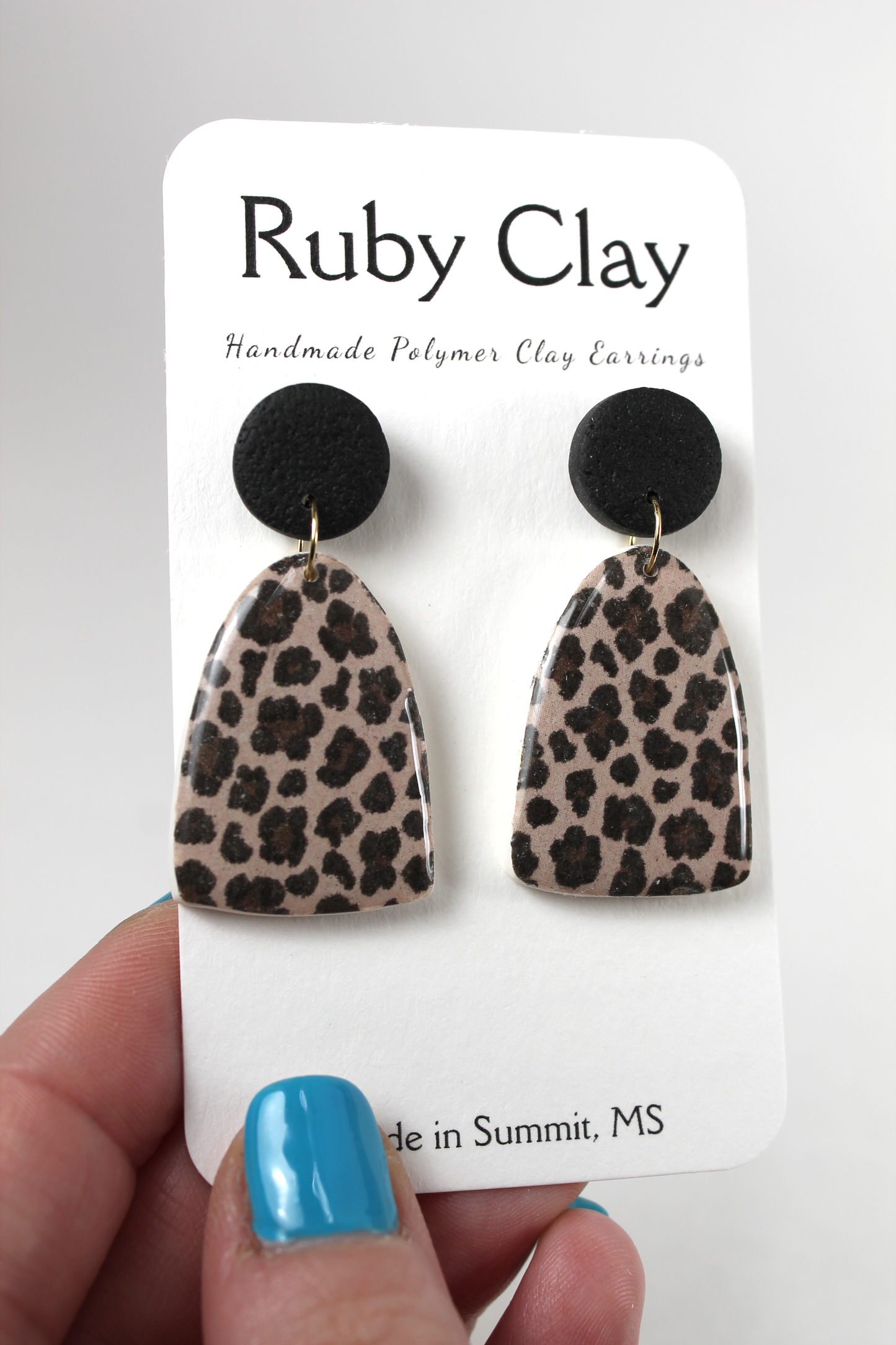 Leopard Dot Dangles