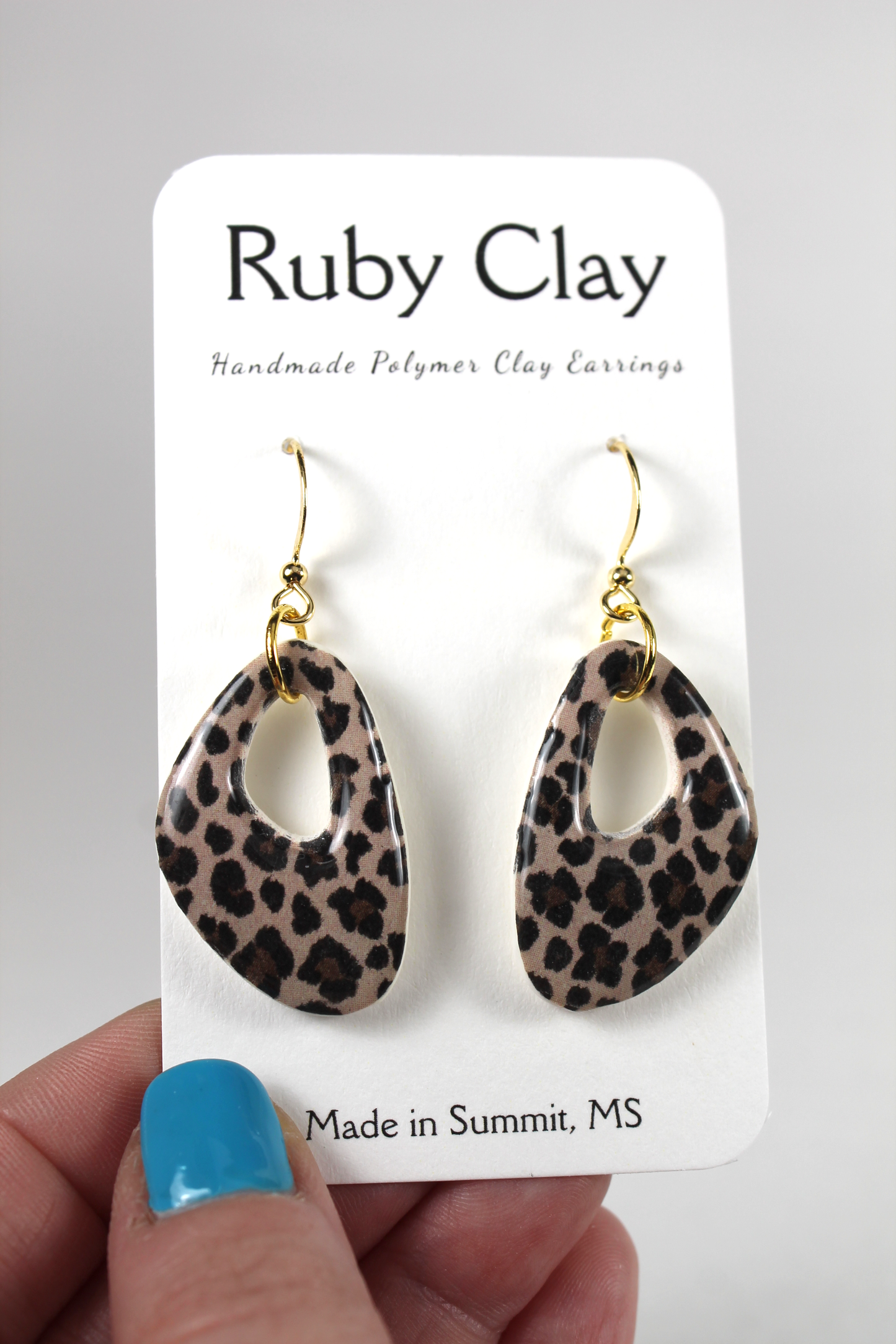 Madison Leopard Dangles