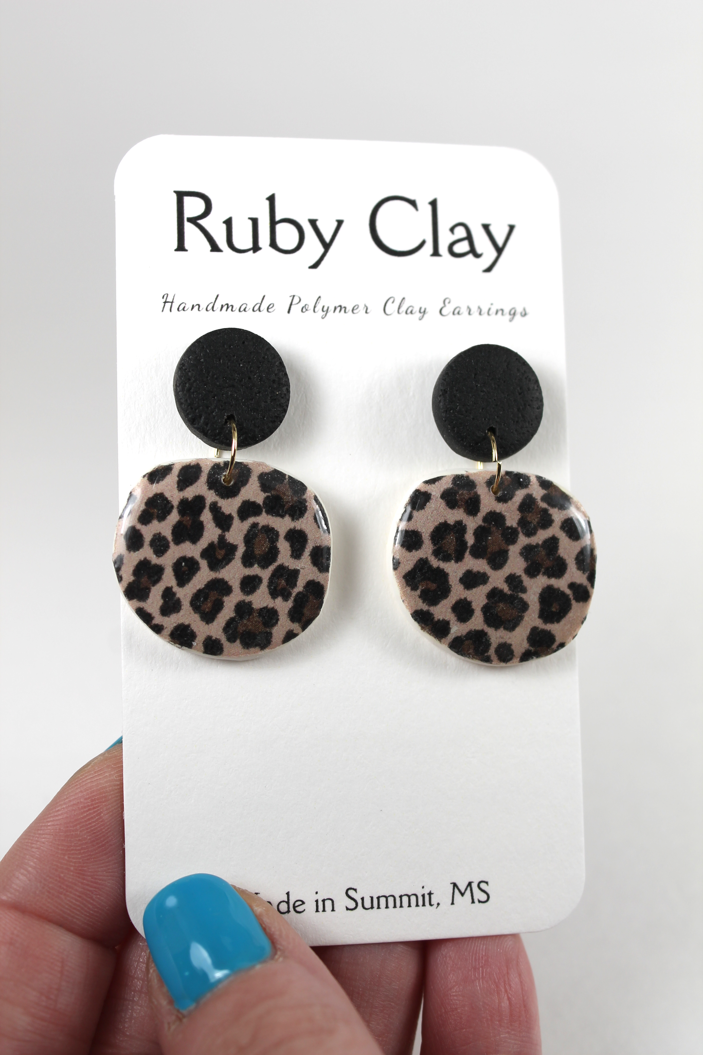 Beverly Leopard Dangles