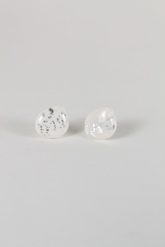 Silver Flake Studs