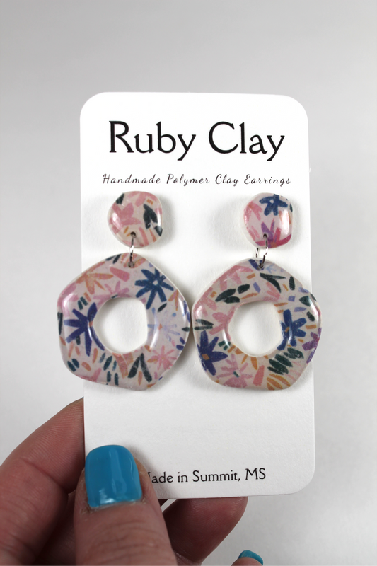 Floral Patterned Circles
