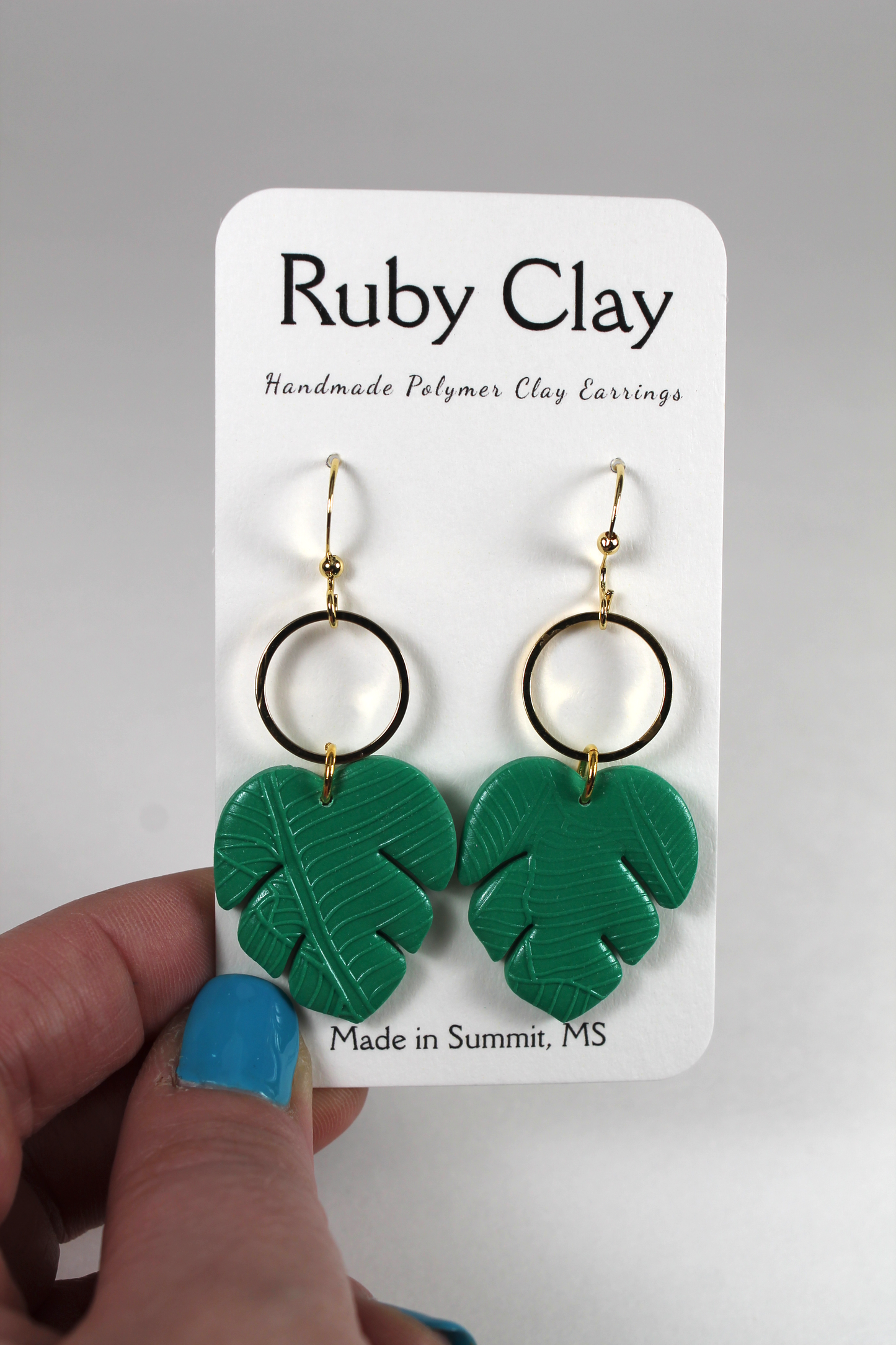 Leafy Circle Dangles