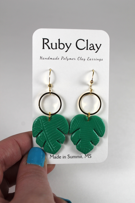 Leafy Circle Dangles