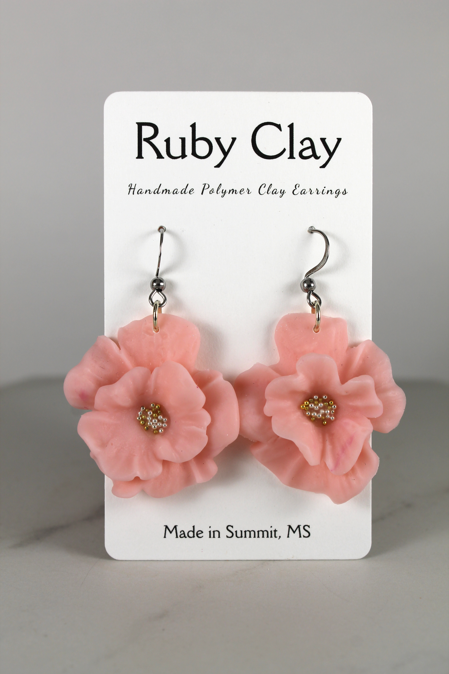 Light Pink Flower Dangles