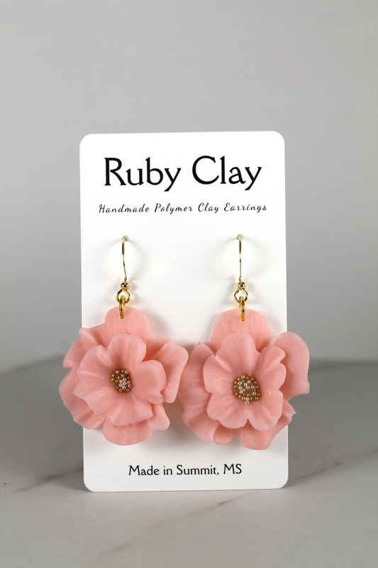 Light Pink Flower Dangles