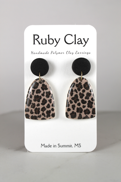 Leopard Dot Dangles