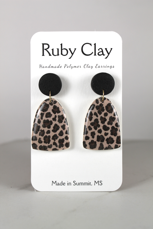 Leopard Dot Dangles