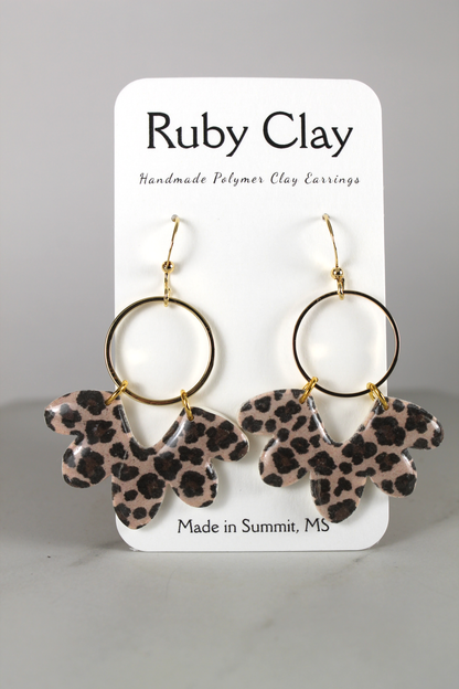 Leopard Flutter w/ Gold Circle