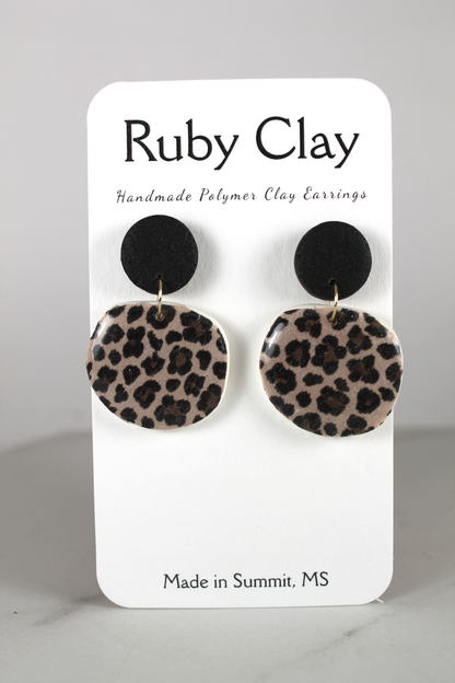 Beverly Leopard Dangles