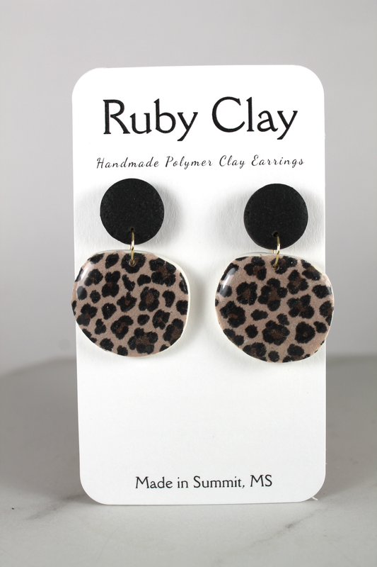 Beverly Leopard Dangles