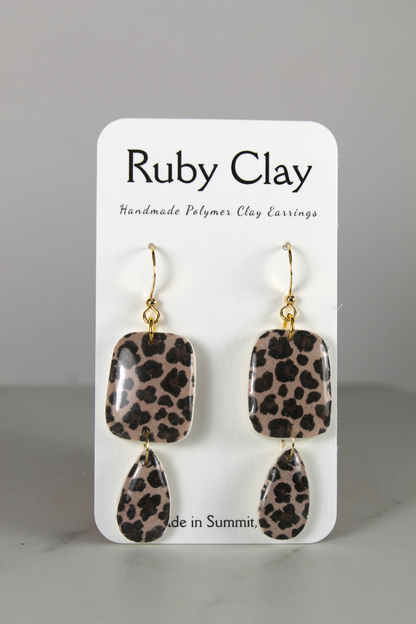 Carlie Leopard Dangles