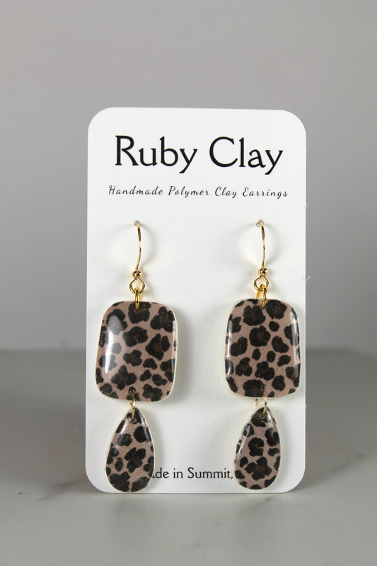 Carlie Leopard Dangles