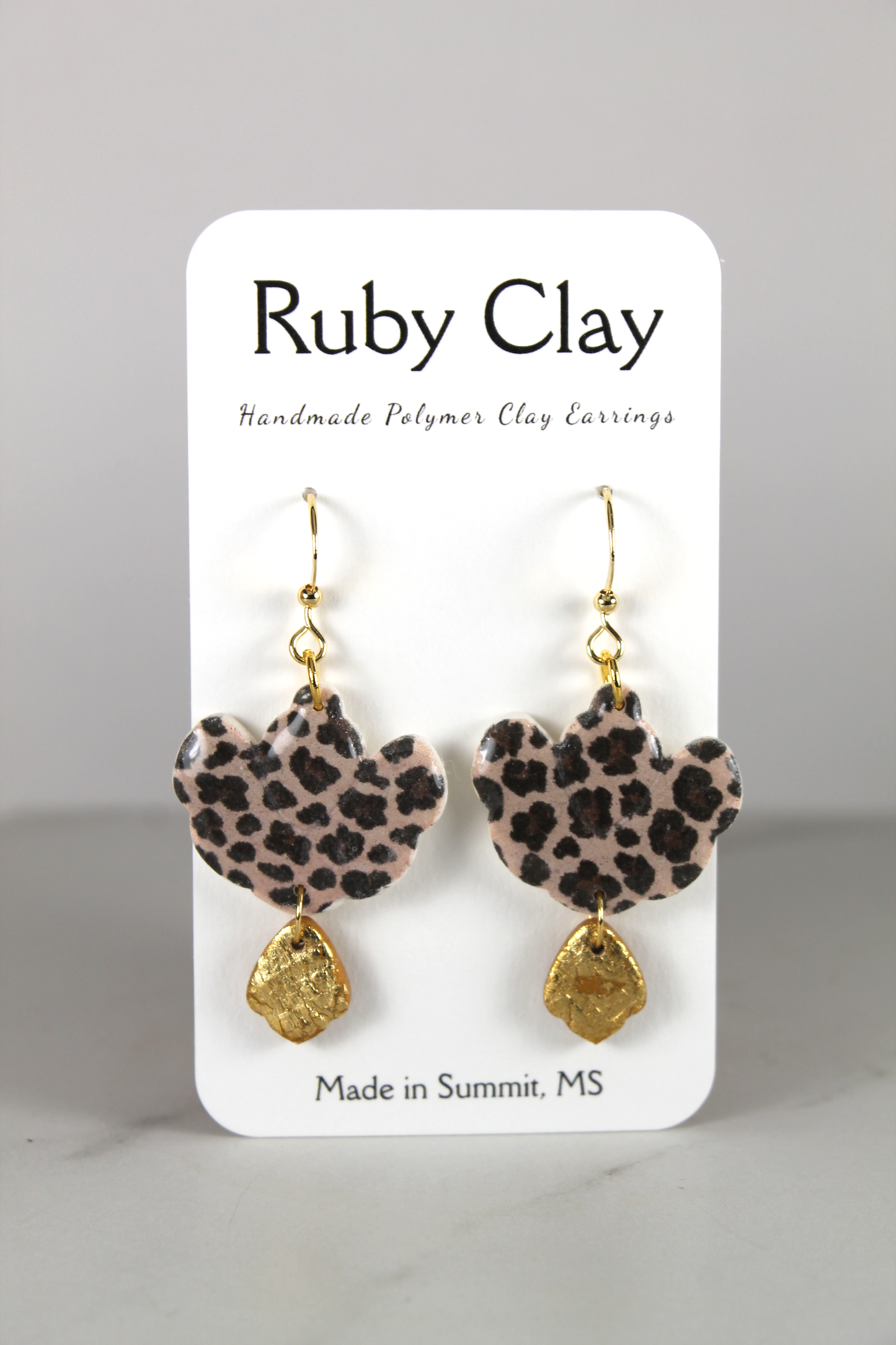 Leopard Flower w/ Gold Clay
