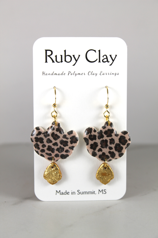 Leopard Flower w/ Gold Clay