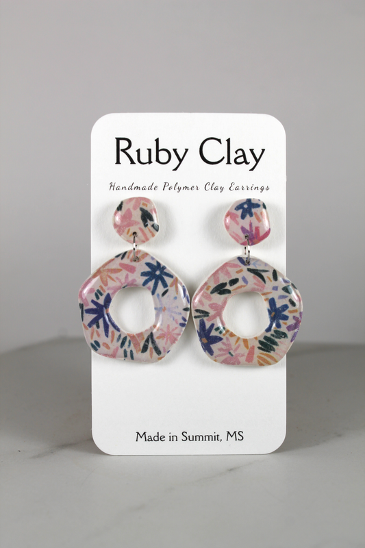 Floral Patterned Circles