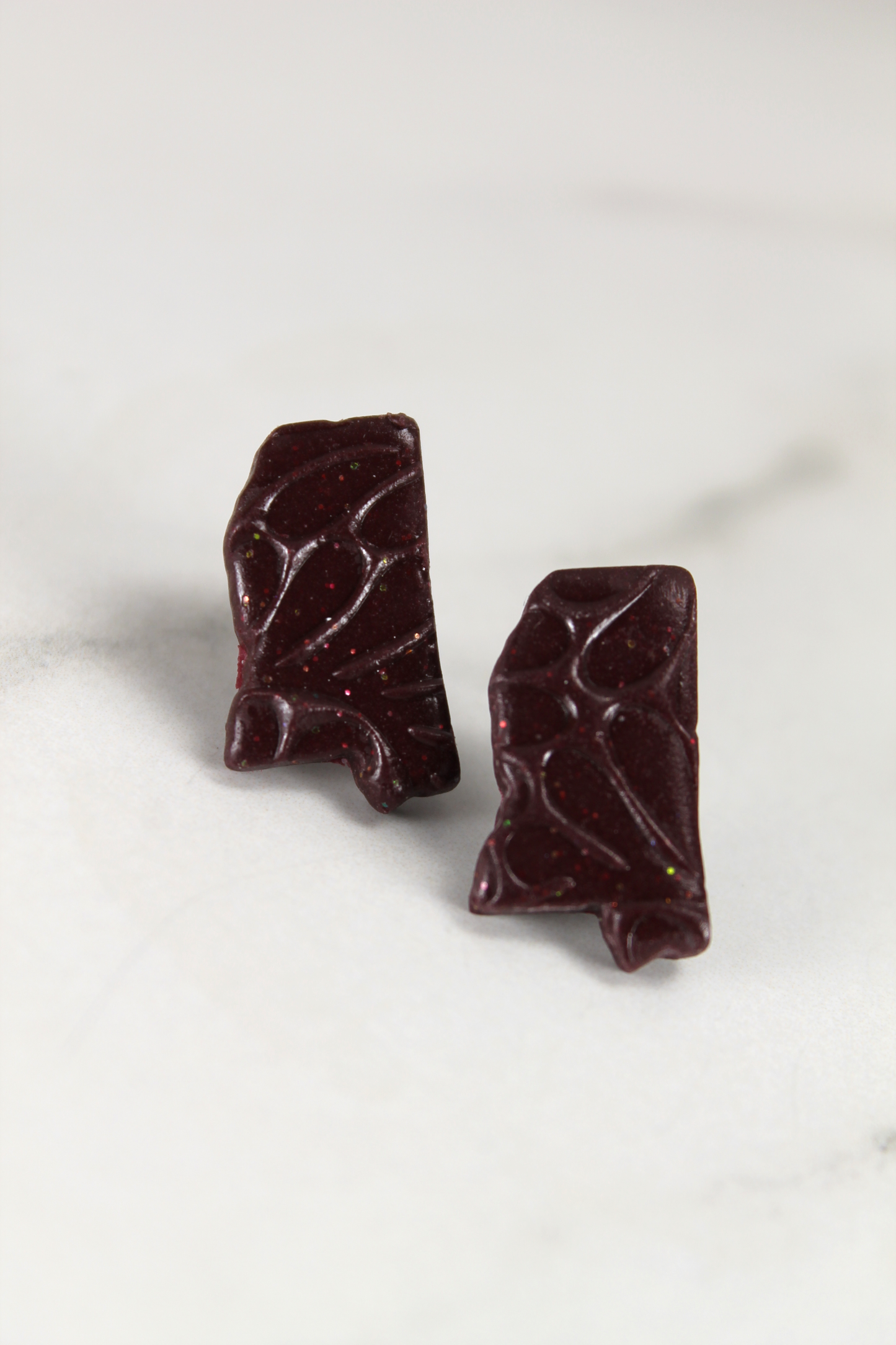 Maroon Mississippi Studs