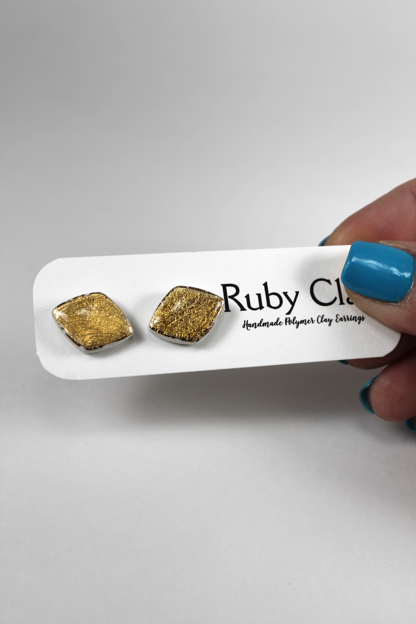 Gold Flake Diamond Studs