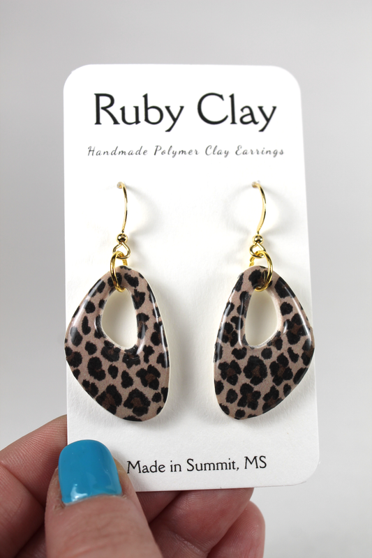 Madison Leopard Dangles