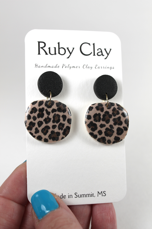 Beverly Leopard Dangles