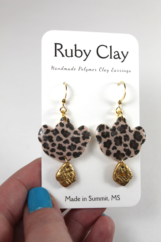 Leopard Flower w/ Gold Clay