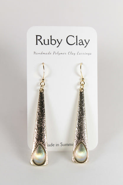 Opal Gold Teardrops