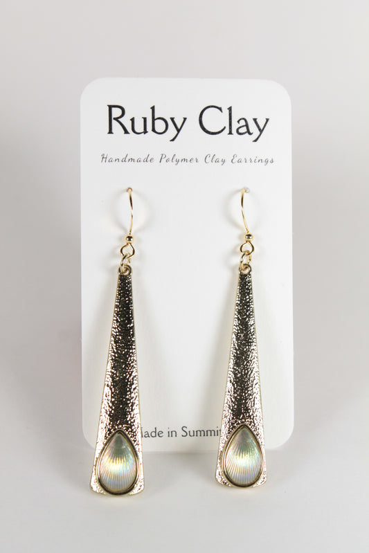 Opal Gold Teardrops
