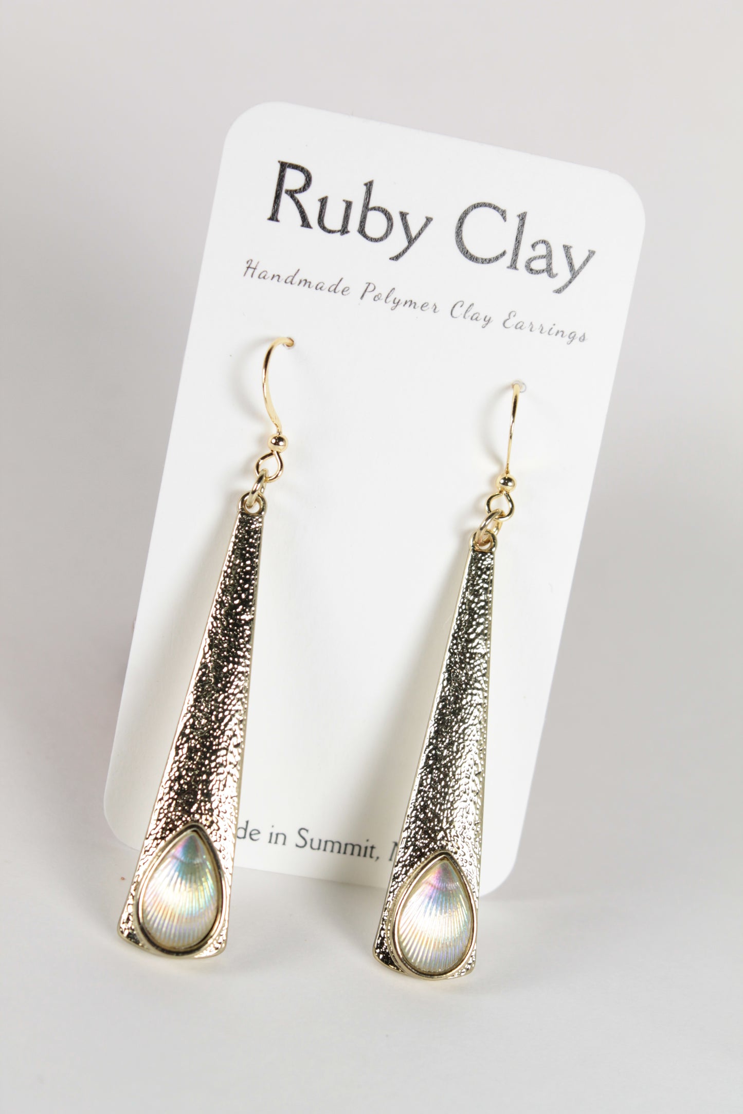Opal Gold Teardrops