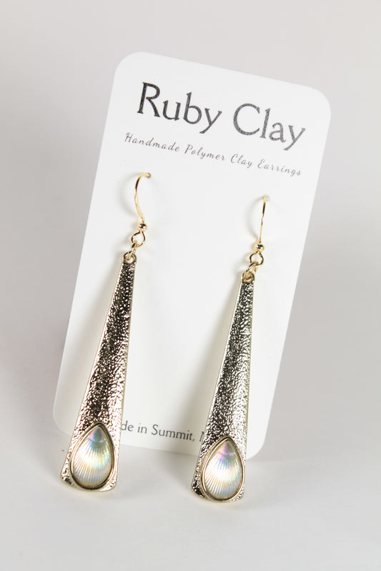 Opal Gold Teardrops