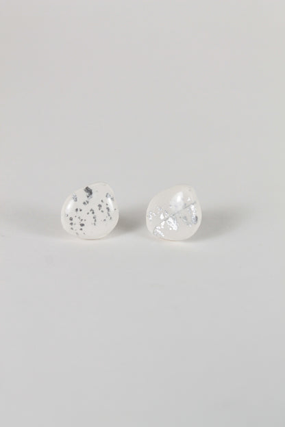 Silver Flake Studs