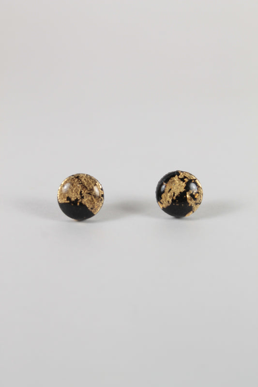 Black and Gold Studs (Large & Small)