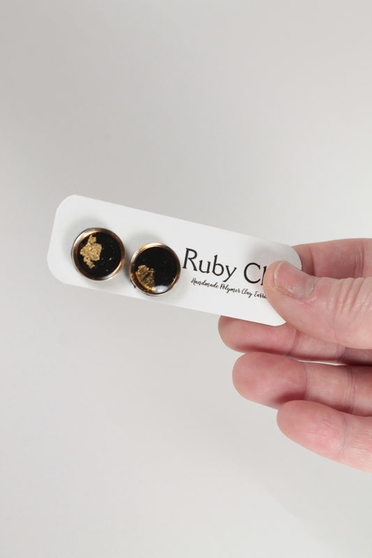Gold Bezzled Studs