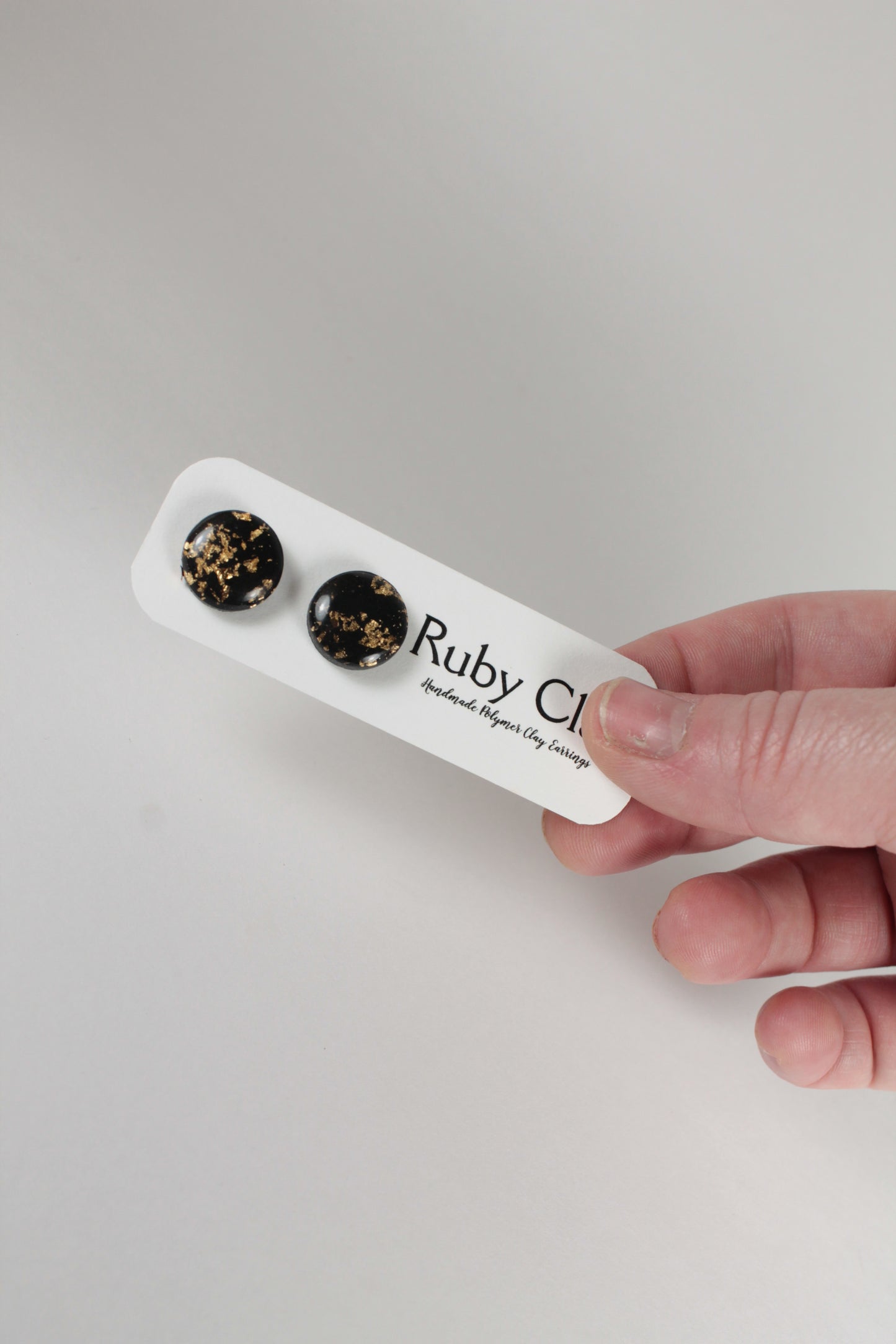Black and Gold Studs (Large & Small)