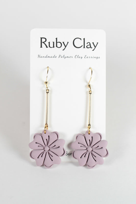 Lavender Flower Dangles