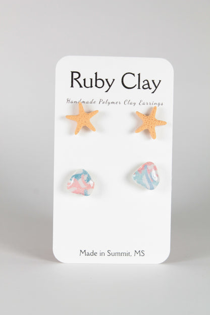 Starfish and Anemone Stud Pack
