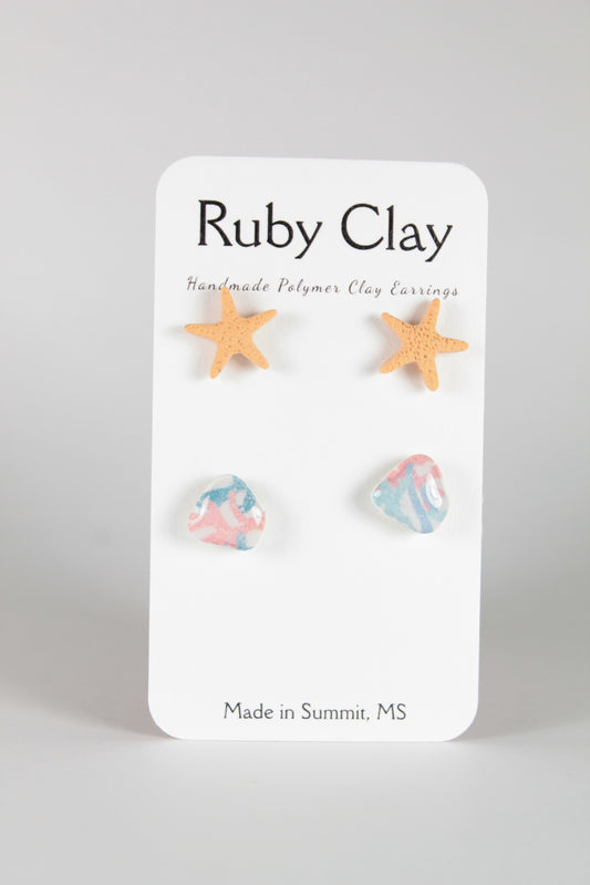 Starfish and Anemone Stud Pack