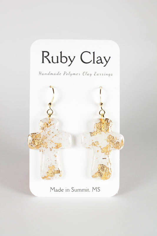 White Golden Flake Crosses