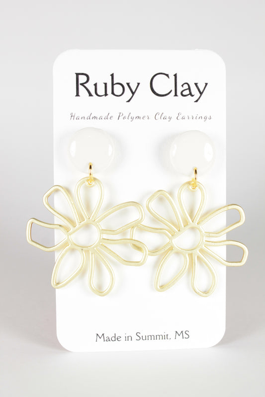 Funky Flower w/white