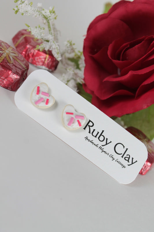 Cookie Heart Studs